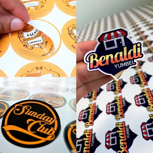 Stickers Vinil Personalizados 4x4 Cm 300 Pzas Autoadheribles en venta ...