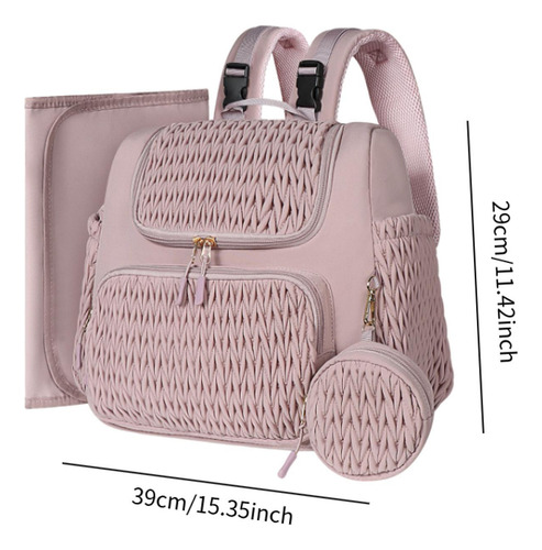 Bolsa De Pañales Mochila Portátil De Nailon Bolsa De Rosa