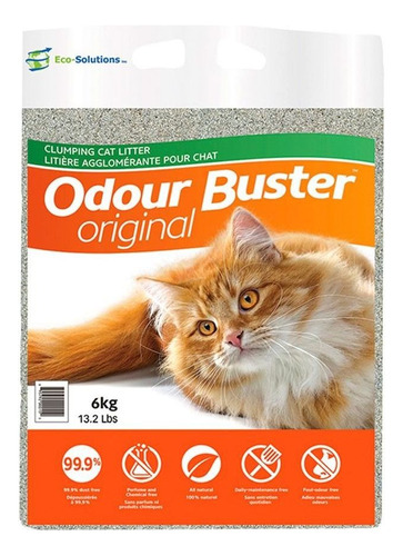 Arena Para Gato Original Odour Buster 6 Kg