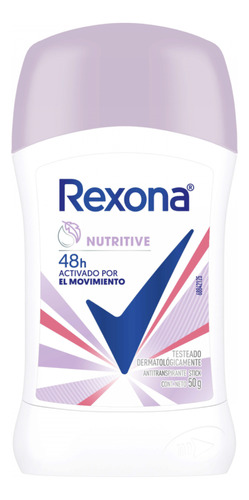 Rexona Nutritive Antitranspirante En Barra X 50 G Fragancia fresca