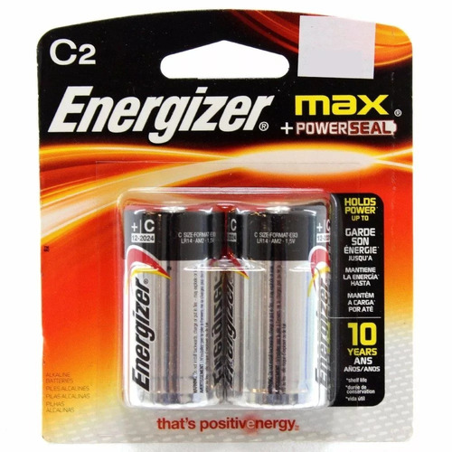 Pilas C2 Energizer Alcalinas Max Blister X2