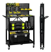 Comprar Carrito De Herramientas Plegable 3 Niveles Con Ruedas