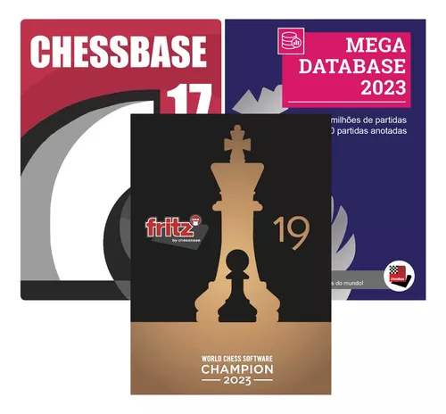 Xadrez  Chessbase 17 + Power Fritz 18 E Mega Database 2023