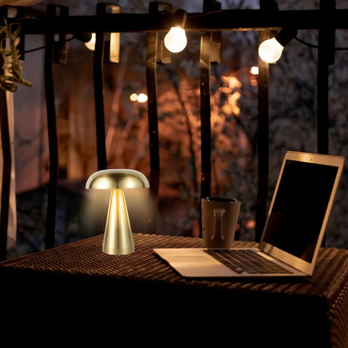 Lámpara De Mesa Led Portátil Inalámbrica Con Forma De Hongo,