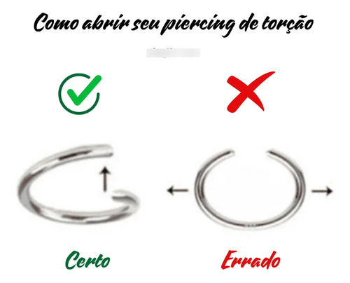 Piercing Argola Nariz Nostril Helix Ponto De Luz Prata 925