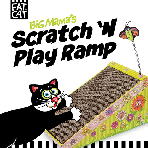 Fatcat Big Mamas Scratch N Play Rampa, Juguete De Cartón Rev