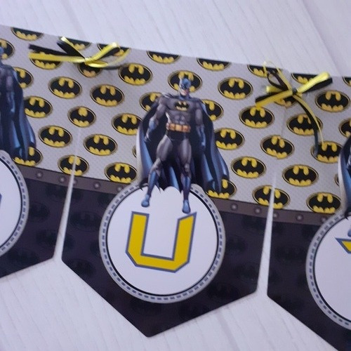 Banderines Personalizados Batman Modelo 1