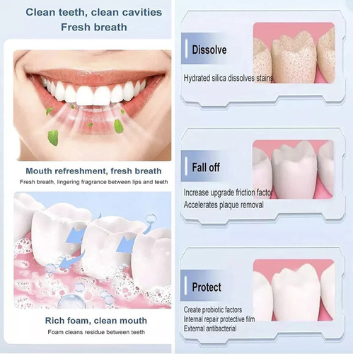 Cc Pasta De Dientes Blanqueadora Sp-8 Que Limpia Los