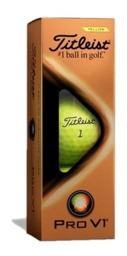Pelota De Golf Titleist Pro V1 Amarilla X3