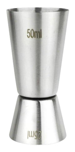Dosificador de bebidas de acero inoxidable, bebida doble de ginebra y vodka, 25 ml, 50 ml