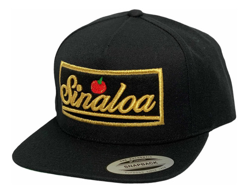 Gorra Yupoong Sinaloa Tómate Colección Negro Snapback