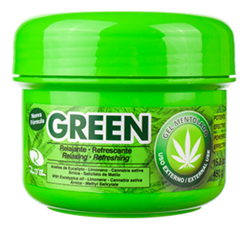 Green Gel Mentolado Por 450gr - g a $56