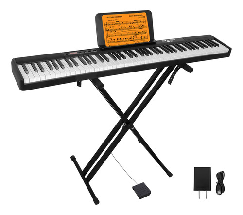 Strich Teclado De Piano De 88 Teclas Con Soporte, Piano Digi