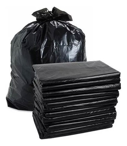 5 Kg Bolsa Negra Resistente P Basura 90 Cm X 120 Cm