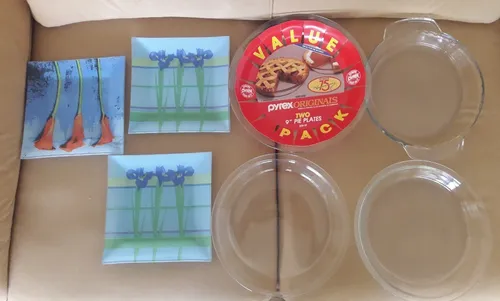 comprar Refractario Pyrex Redondos Y Platos De Cristal Decorados