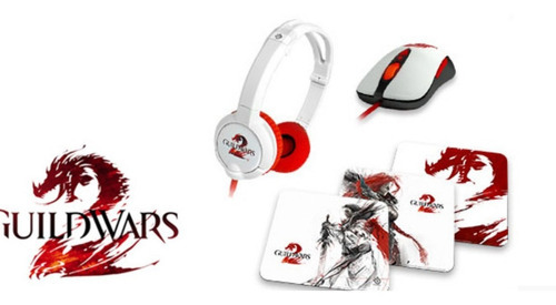 Auricular Steelseries Gaming Guild Wars Flux Microf Camer Color BLANCO CON ROJO - Excelente (Reacondicionado)