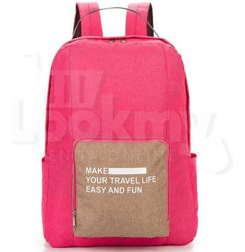 Imagen 2 de 10 de Mochila Plegable Organizador Viaje Impermeable Equipaje Mano