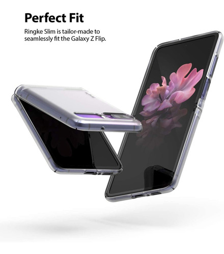 Imagen 3 de 8 de Funda Galaxy Z Flip Ringke Slim 100% Original Rigida Tpu