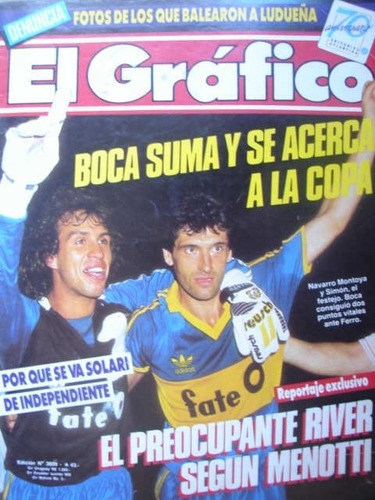 El Grafico 3609 Boca Juniors Simon Y Navarro Montoya  