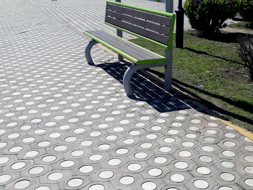 Molde Para Fabricación De Adoquines Omega, Ideal Para Plazas Color Negro