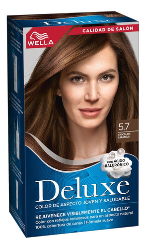 Wella Tinte Permanente Dama Deluxe 5.7 Chocolate Caramelo