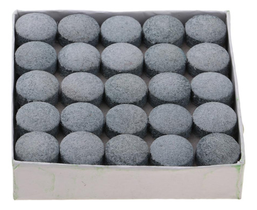 3 Paquete De 50 Puntas De Taco De Material Cuero Para Billar