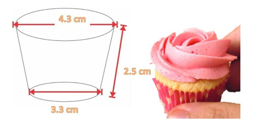 Molde Charola Repostería Cup Cakes Mini Panqués 12 Cups 4 Cm