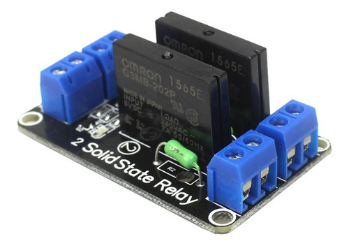 Modulo Rele Relay Estado Solido 2 Canales 3.3-5v Arduino Pic