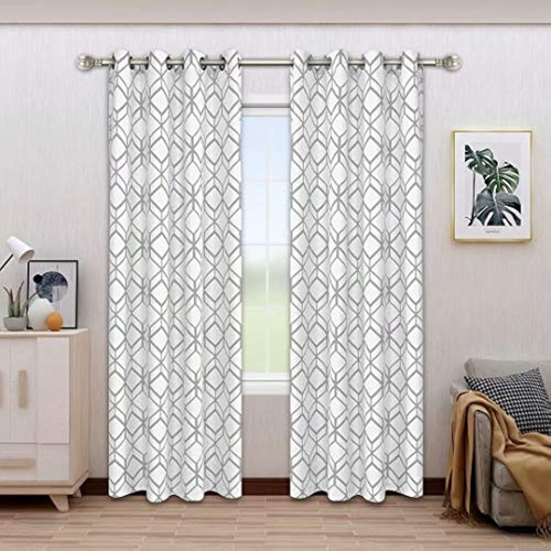 Bonzer Cortinas Con Estampado De Diamantes Texturizados De L