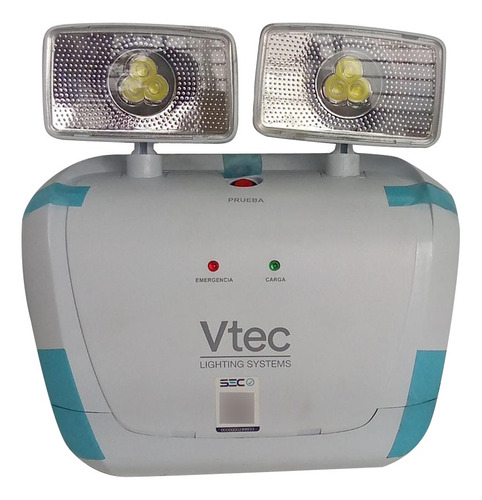 Lampara Led Emergencia Recargable De 2 Faros Marca Vtc