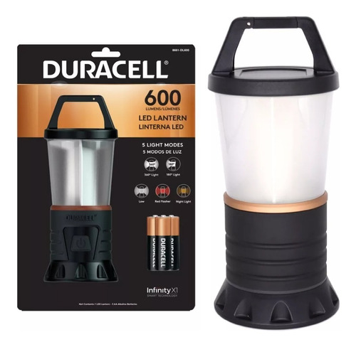 Lampara Farol Duracell Led 600 Lumenes / Crisol Tecno