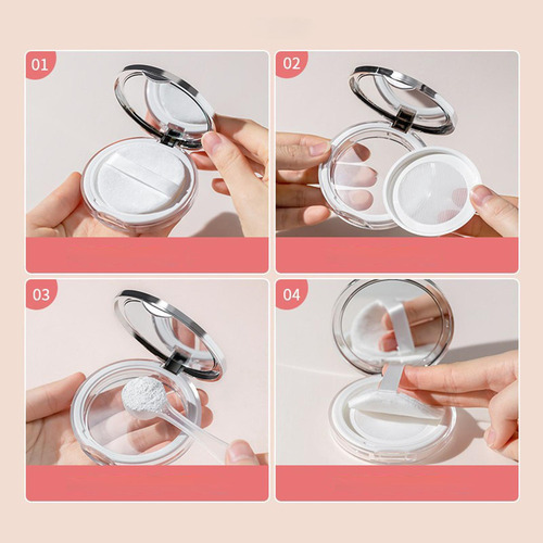 Polvo Suelto Contenedores Compactos Accesorios Recargables