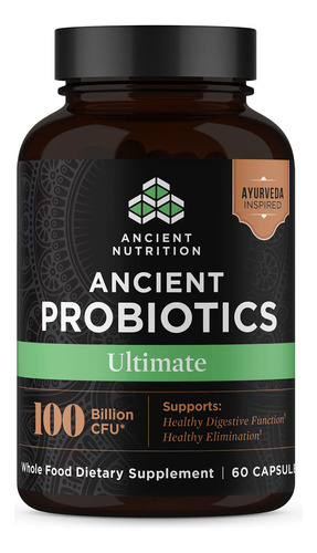 Ancient Nutrition Probiticos, Probiticos Ultimate 100 Mil Mi
