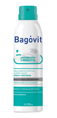 Bagóvit A Efecto Seda Spray Continuo Corporal Emulsión 170ml