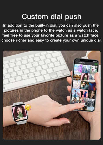 Imagen 3 de 10 de Reloj Inteligente Smartwatch Hombre Mujer