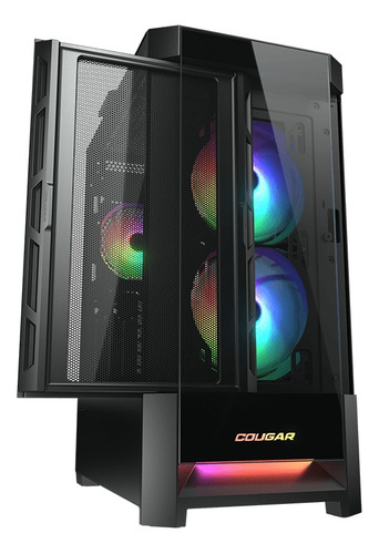 Gabinete Gamer Cougar Duoface Rgb Negro