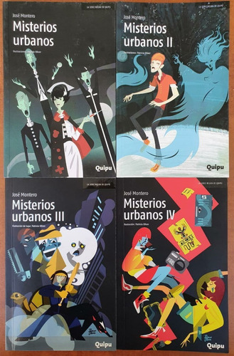 Lote X4 Libros Saga Misterios Urbanos - José Montero Quipu
