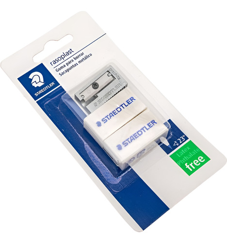 Goma De Borrar Staedtler Rasoplast Blíster C/2 + Sacapuntas