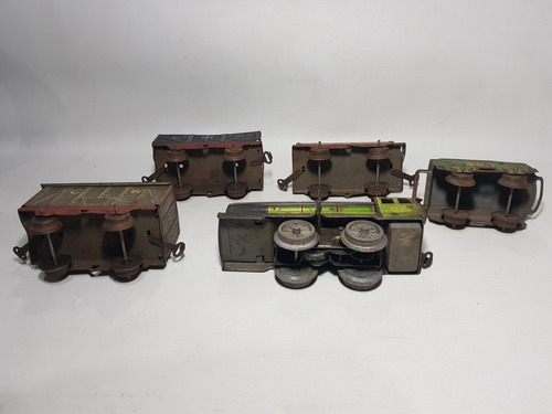 Imagen 10 de 10 de Antiguo Tren Hojalata Hornby Meccano England Func Mag 58648