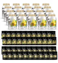 Comprar Combo 20 Whey Special Flavor 840g + 20 Bcaa + 20 Creatina Sabor Creme De Baunilha