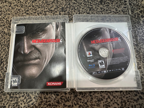 Playstation Ps3 Fat Retrocompatible Y Metal Gear Solid 4 Negro