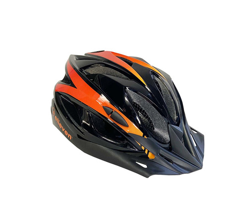 Capacete Elleven Preto/laranja