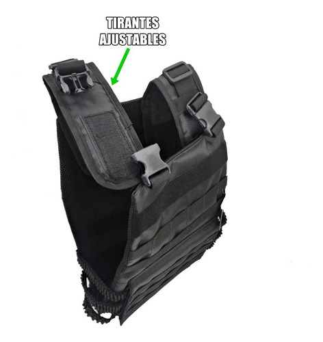 Imagen 8 de 8 de Chaleco Táctico Fbi Pechera Porta Placa Militar Policia Mini