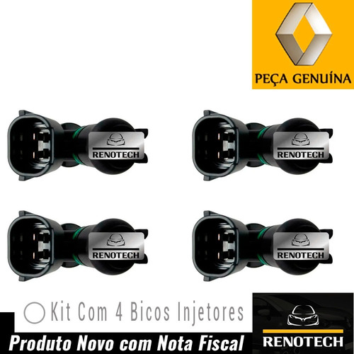 Kit Com 4 Bicos Injetores De Combustivel Fluence 2.0 16v M4r