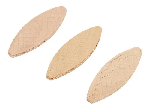 Tama/ño de la galleta de madera 20-100 piezas Herramienta de acoplamiento de tablero de madera para juntas de madera 0# 10# 20# //10#-Natural