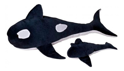 Baleia Orca Com Filhote - Animais Grávidos Bichos De Pano