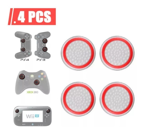 X4 Gomas De Mando Thumb Grips Joystick Ps5 Xbox Switch Ps4