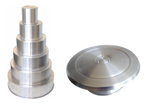 Formas Redondas 6 Pçs-10cm Alt + Bailarina P/ Decorar Bolos