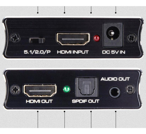 Extractor De Audio Compatible Con Arc Óptico A Adaptador De
