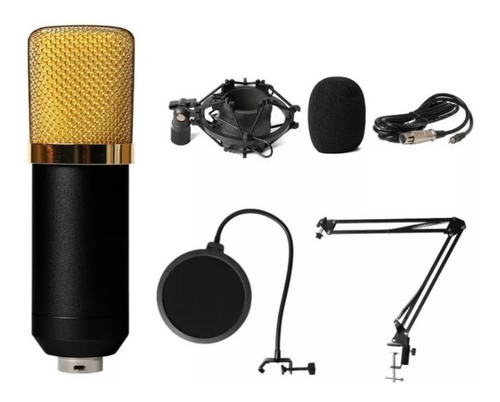 Kit De Micrófono Estudio Condensador Profesional +brazo